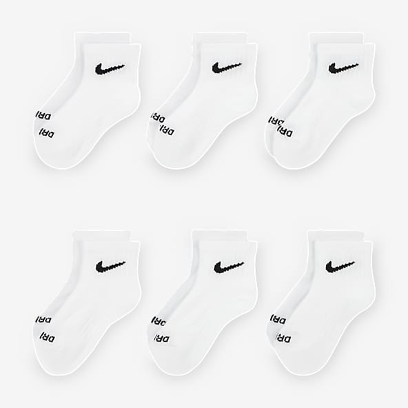 White Socks. Nike